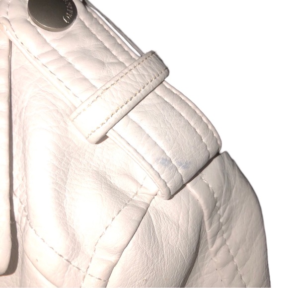 BLANKNYC Moto Jacket Fresh Start White Faux Leather LG - Picture 8 of 11